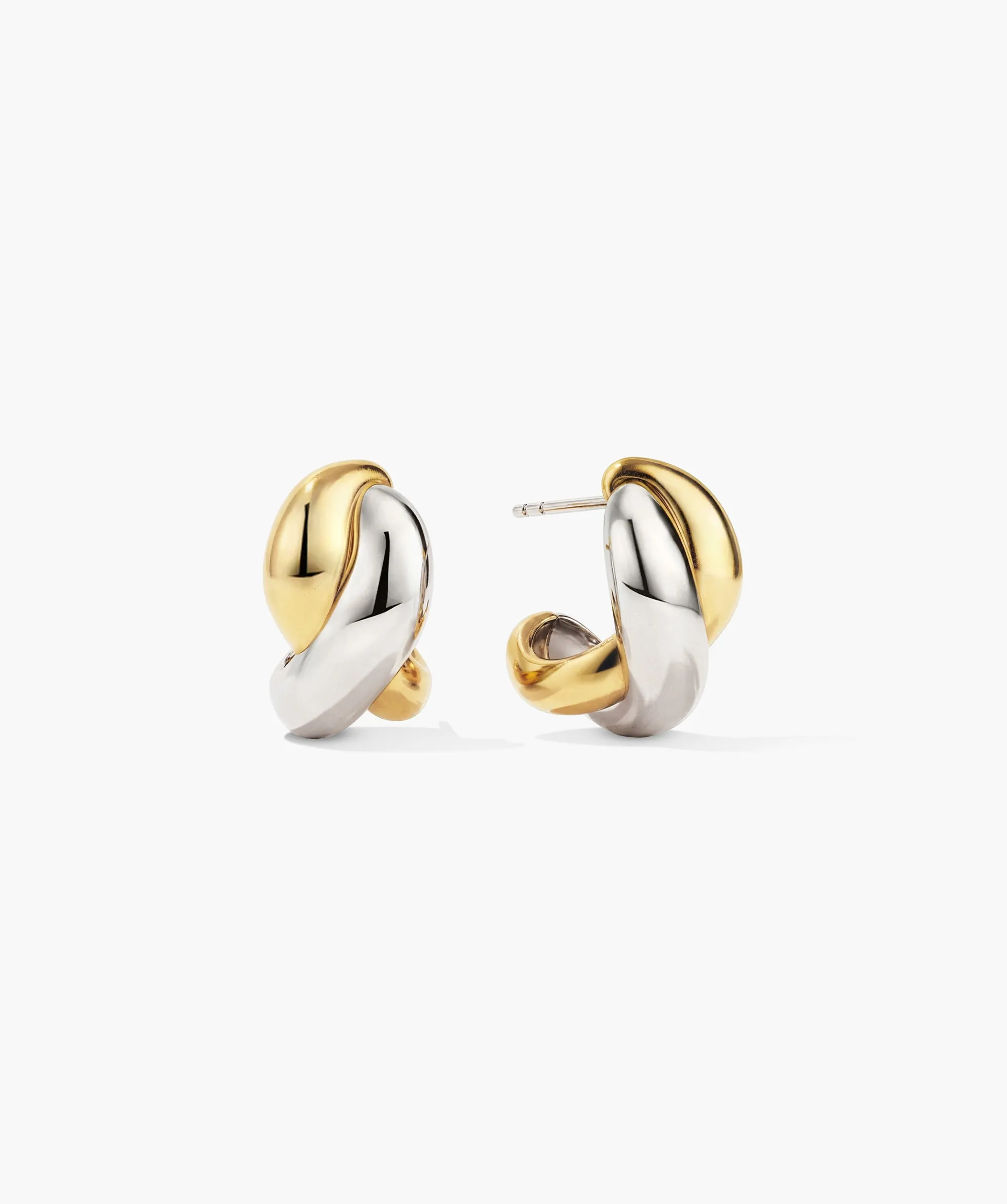 Brioche Mixed Metal Hoops