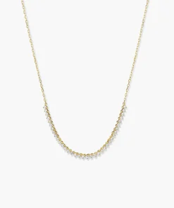Diamond Half Tennis Necklace
