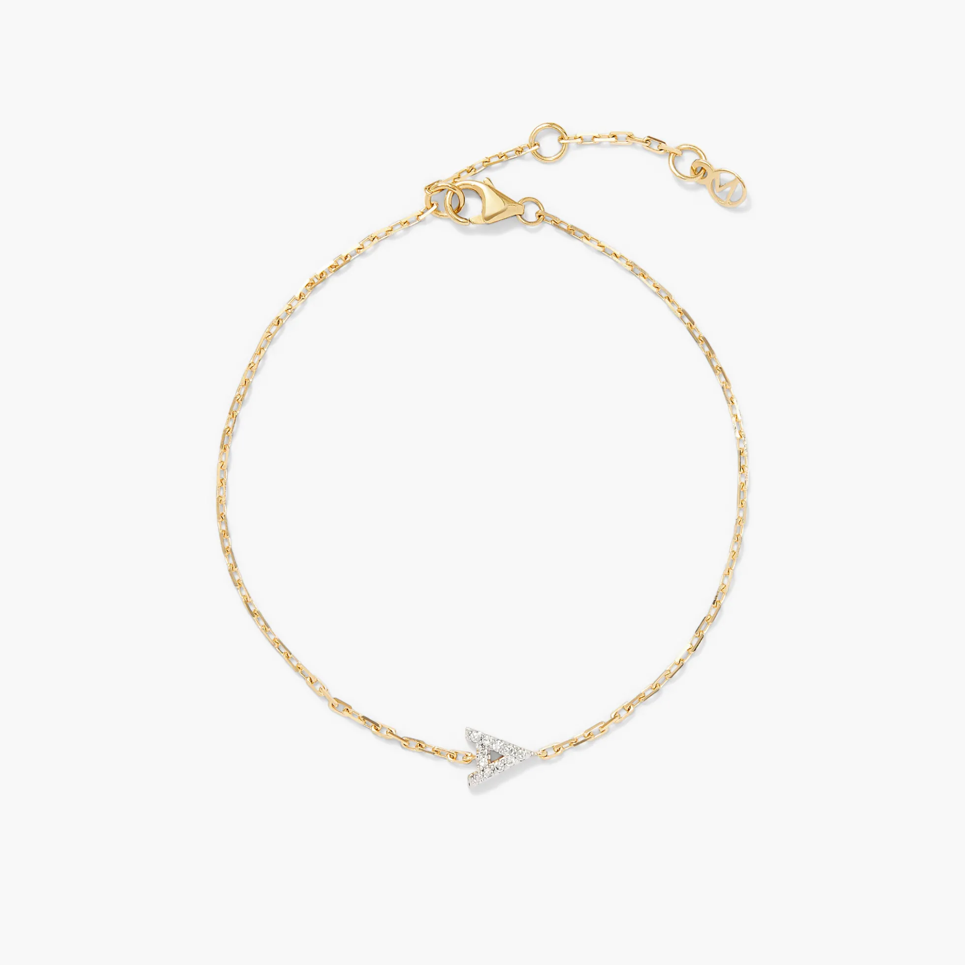 Diamond Letter Bracelet
