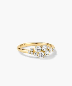 Diamonds Cluster Ring
