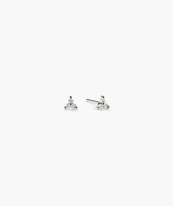 Mini Lotus Diamond Studs