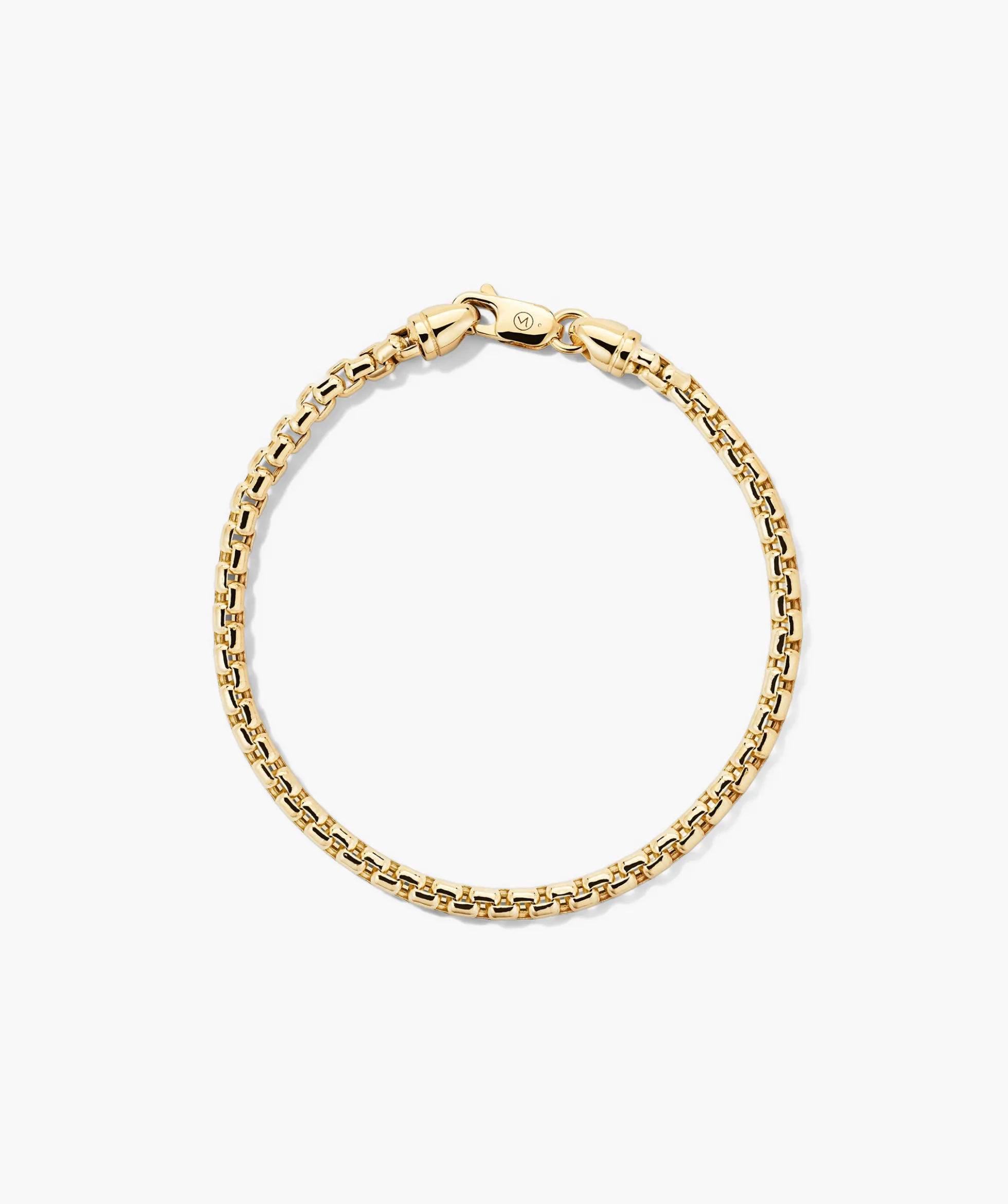3mm Round Box Chain Bracelet