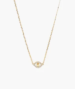 Pavé Diamond Evil Eye Necklace