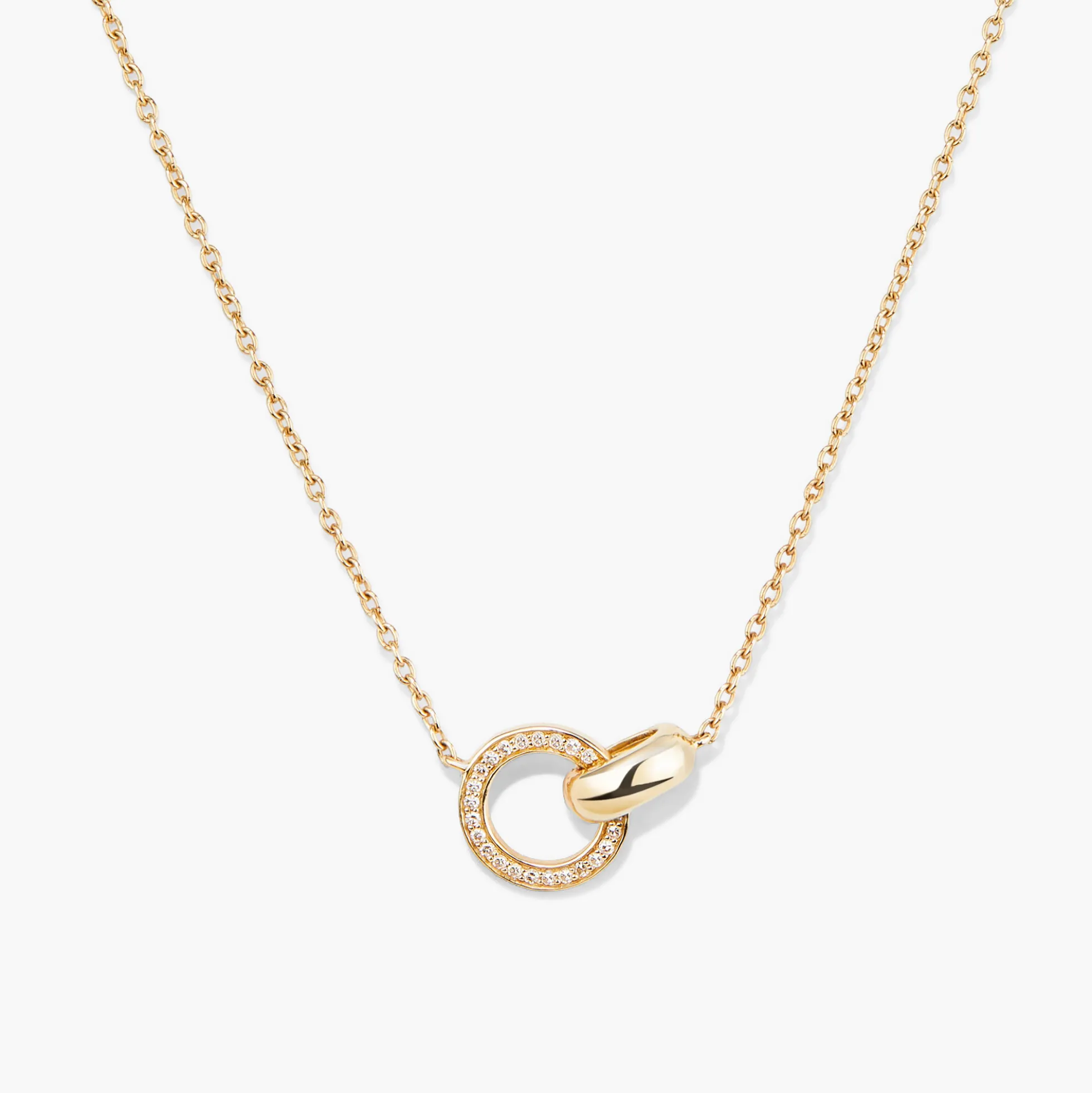 Pavé Diamond Linked Necklace
