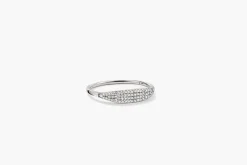 Pavé Diamond Slim Signet