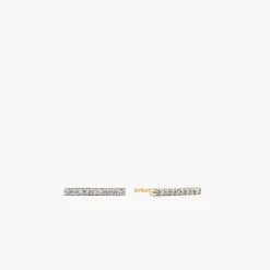 Pavé Diamonds Long Bar Studs
