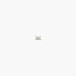 Piercing Studio - Baguette Diamond Flat Back Stud