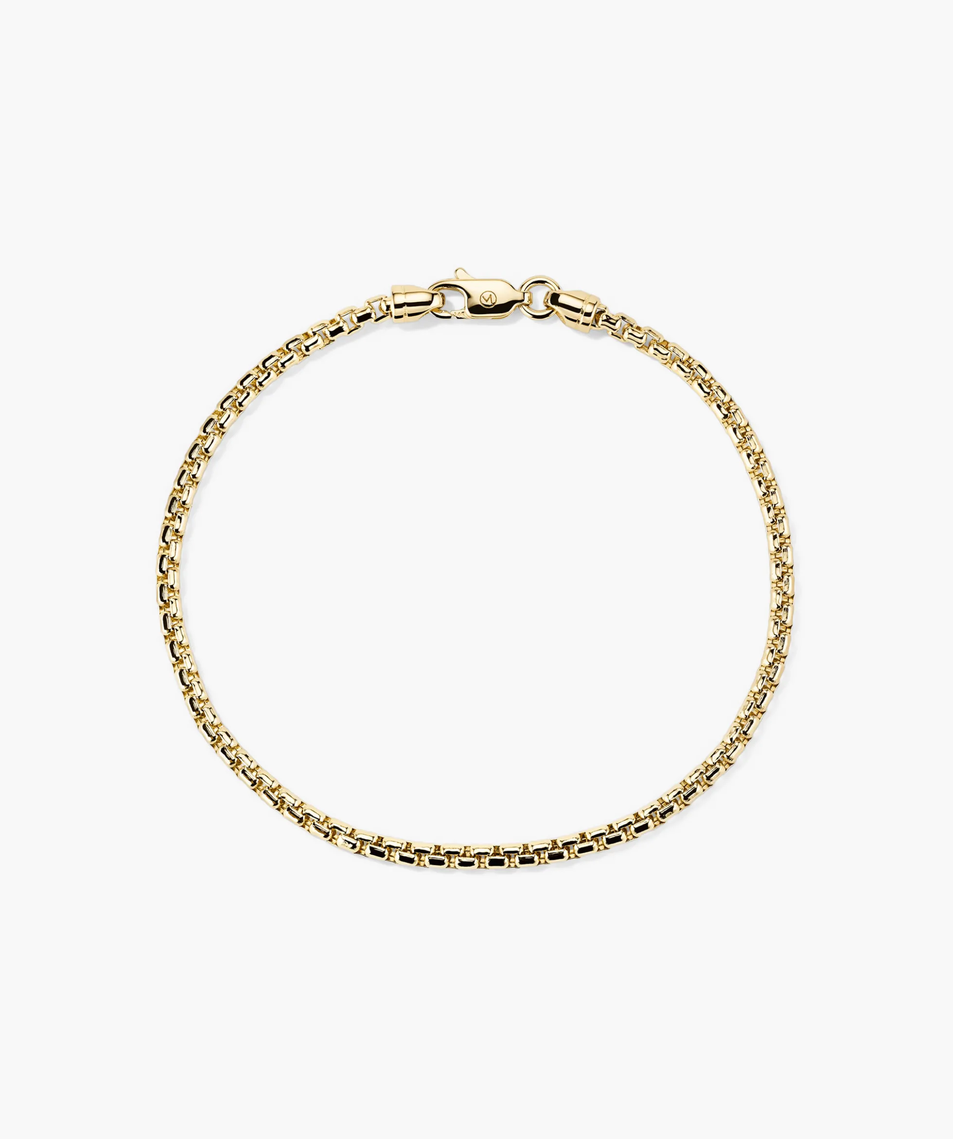 Round Box Chain Bracelet