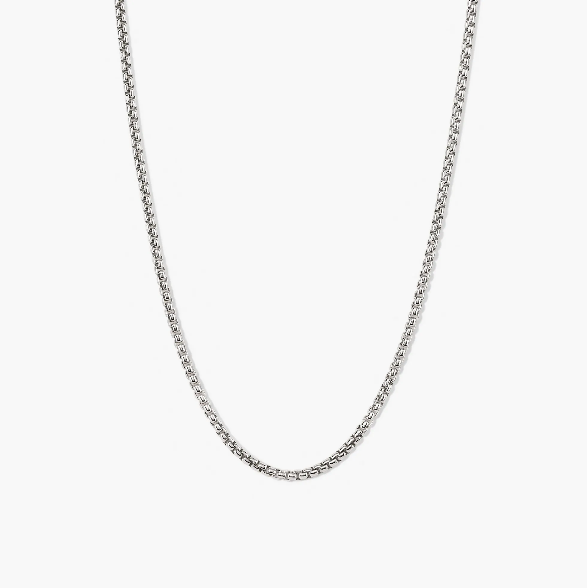 Round Box Chain Necklace